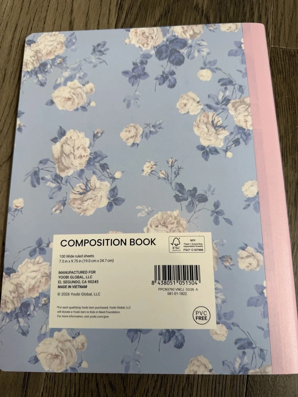 Bundle LoveShackFancy x Target Floral Notebook & Bow Pen Set Everblooming Roses
